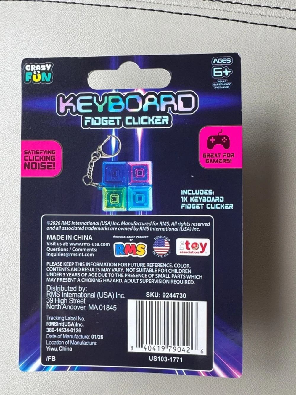 RMS multicolor keyboard